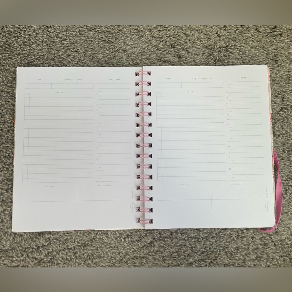 NWT Cath Kidston Daily Planner in Hot Air Balloon - undated, wire-bound, 128 pg. - Picture 4 of 4